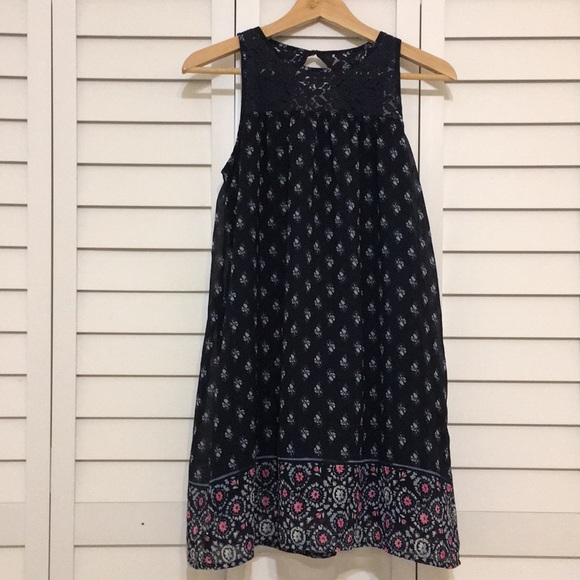 abercrombie kids Other - Abercrombie Kids Navy Blue Design Lace Dress